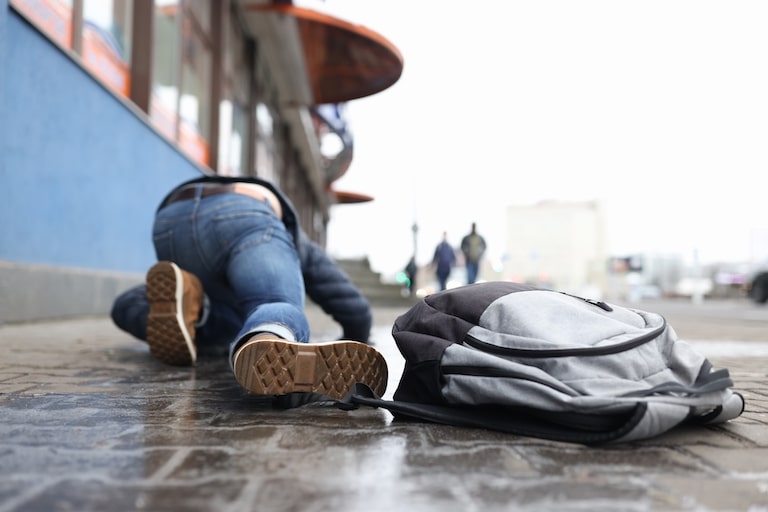 Winter slip and fall